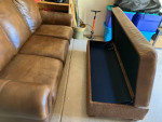 Creative Leather Sofa and Ottoman