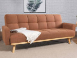 Terracotta futon sofa