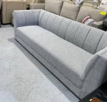 New Hand Crafted Tufting Fabric Sofa, Gray