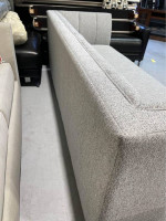 New Hand Crafted Tufting Fabric Sofa, Gray