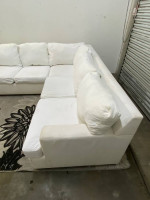 White Sectional Sofa with Right Hand Chaise