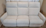 La-Z-Boy Power Wall Reclining Sofa with Headrest and remotes