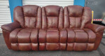 Leather La-Z-Boy Wall Reclining Sofa
