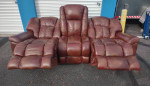 Leather La-Z-Boy Wall Reclining Sofa