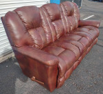 Leather La-Z-Boy Wall Reclining Sofa