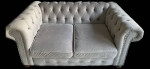 Sofa :Two Piece Living Room Set, Light Gray