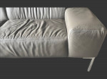 AMERICAN LEATHER Modern Sofa w/Chaise