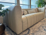 (Free Delivery) Lucas 100% Top Grain Leather Sofa by Abbyson Living!