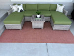 Fairmont 7 Piece Outdoor Wicker Patio Modular Sectional Sofa Set!