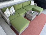 Fairmont 7 Piece Outdoor Wicker Patio Modular Sectional Sofa Set!