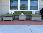 Fairmont 7 Piece Outdoor Wicker Patio Modular Sectional Sofa Set!