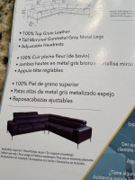 Leather sectional sofa