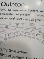 Leather sectional sofa