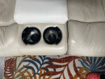 BEIGE ELECTRIC RECLINER SOFA W/ FREE DELIVERY
