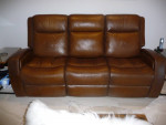 Power Reclining Leather Sofa