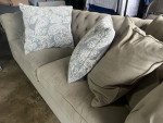 Macy's Kallison Fabric Tufted Sofa and Arm Chairs Velvet Furniture Set