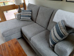 Nearly new Ashley sofa with chaise