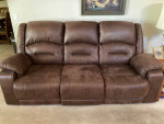 Leather Recliner Sofa