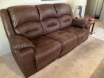 Leather Recliner Sofa