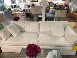 White slip cover sofa for sale