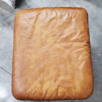 Gorgeous Top Grain Leather Sofa With Ottoman