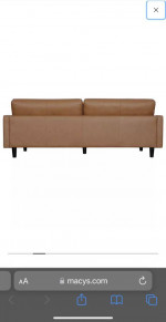 Abbyson Living Parker Top-Grain Leather Sofa couch