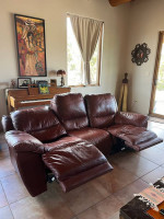 Leather Recliner Sofa