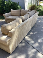 Pottery Barn Pearce Rolled Arm 3 Piece Sectional Sofa