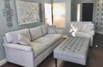 Beautiful Comfy Sofa Couch & Chair + Cushions Set