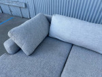 West Elm Eddy Flip Sofa Sectional Feather Grey