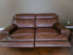 Power Reclining Leather Sofa Set