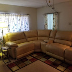 Leather sofa set