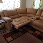 Leather sofa set