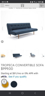 Tropeca Convertible sofa