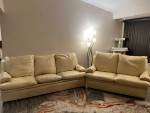 Leather sofa & loveseat