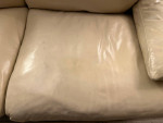Leather sofa & loveseat