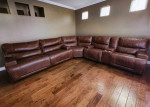 Leather Power Reclining Sectional or Sofa & Loveseat
