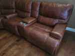 Leather Power Reclining Sectional or Sofa & Loveseat