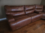 Leather Power Reclining Sectional or Sofa & Loveseat