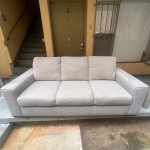 Grey Gray Couch 7’ x 3’ Sofa READ