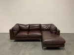 Italian Leather Sofa Brown
