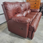 Beautiful Dual Reclining Lane Leather Loveseat And Matching Sofa