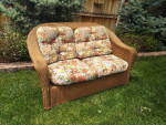 Outdoor Wicker Love Seat Sofa 58" X 32" X 32" Tall