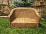 Outdoor Wicker Love Seat Sofa 58" X 32" X 32" Tall