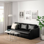 Sleeper Sofa (Queen) Faux Leather