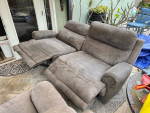 Power reclining sofa + wide matching seat