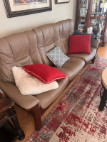 Norwegian design Stressless Buckingham High back leather Sofa