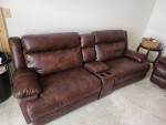 Dual reclining/rocking sofa and loveseat