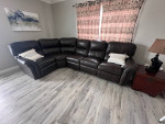 Leather Reclining Sectional Sofa