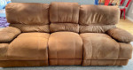 Reclining sofa, very comfortable